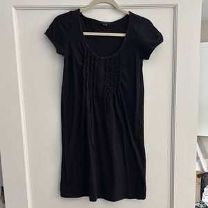 Theory Black Short Sleeve Dress